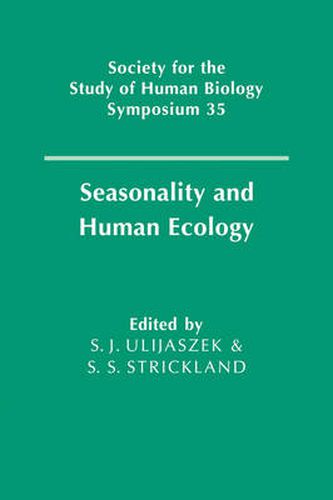 Cover image for Seasonality and Human Ecology