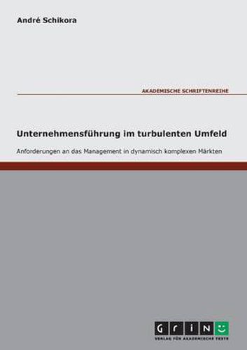 Cover image for Anforderungen an die Unternehmensfuhrung im turbulenten Umfeld