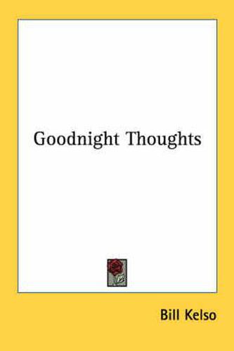 Cover image for Goodnight Thoughts