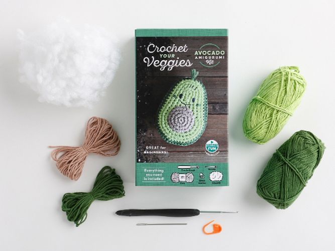 Cover image for Crochet Your Veggies Amigurumi Kit Avocado