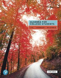 Cover image for Algebra for College Students