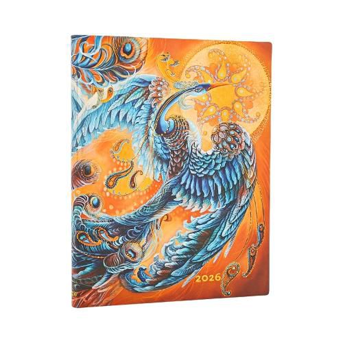 Cover image for 2026 Skybird (Birds of Happiness) Ultra 12-month Vertical Softcover Flexi Dayplanner 2026 (Elastic Band Closure)