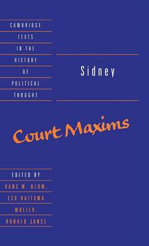 Cover image for Sidney: Court Maxims