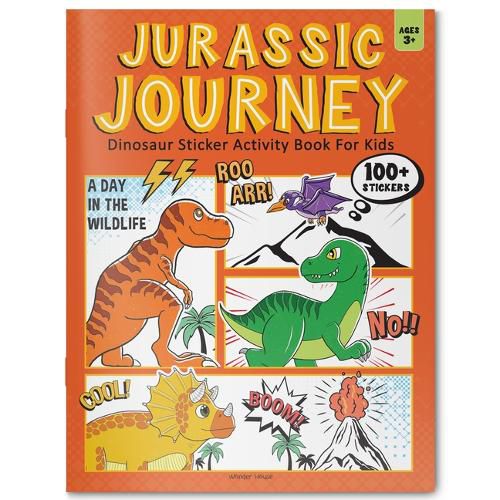 Cover image for Jurassic Jamboree Dinosaur Sticker Activity Book for Kids