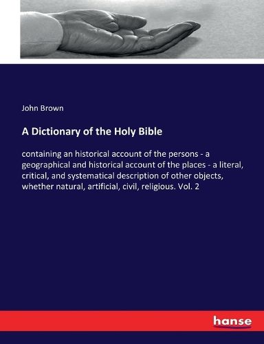 Cover image for A Dictionary of the Holy Bible