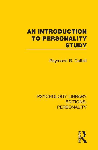 Cover image for An Introduction to Personality Study