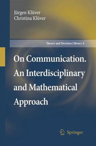 Cover image for On Communication. An Interdisciplinary and Mathematical Approach