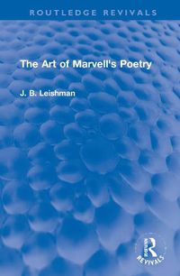 Cover image for The Art of Marvell's Poetry