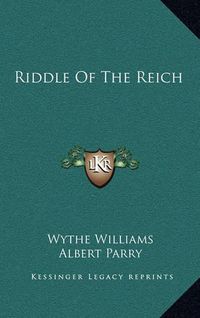 Cover image for Riddle of the Reich