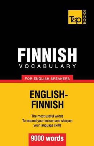 Cover image for Finnish vocabulary for English speakers - 9000 words