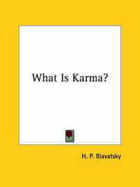 Cover image for What Is Karma?