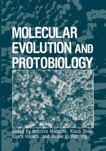 Cover image for Molecular Evolution and Protobiology