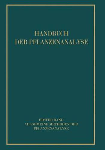 Allgemeine Methoden Der Pflanzenanalyse