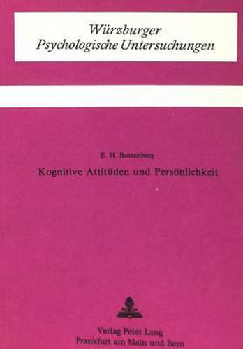 Cover image for Kognitive Attitueden Und Persoenlichkeit