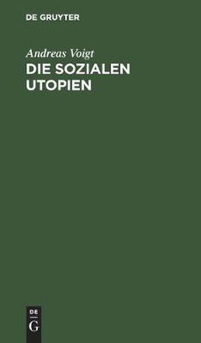 Cover image for Die Sozialen Utopien: Funf Vortrage