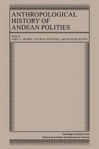 Cover image for Anthropological History of Andean Polities