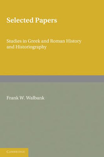 Cover image for Selected Papers: Studies in Greek and Roman History and Historiography