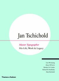 Cover image for Jan Tschichold - Master Typographer: His Life, Work & Legacy