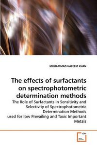 Cover image for The Effects of Surfactants on Spectrophotometric Determination Methods