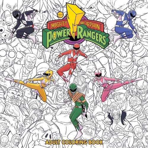 Cover image for Mighty Morphin Power Rangers Adult Coloring Book