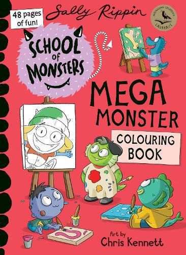 Cover image for School of Monsters: Mega Monster Colouring Book