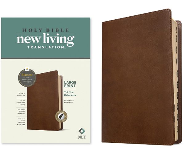 Cover image for NLT Large Print Thinline Reference Bible, Filament Enabled E