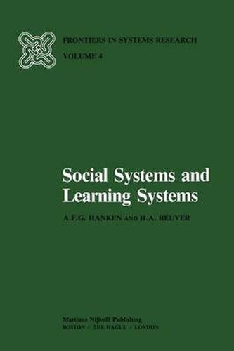 Cover image for Social Systems and Learning Systems