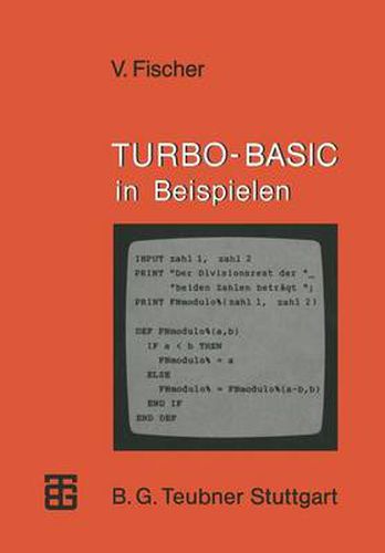 Cover image for Turbo-Basic in Beispielen