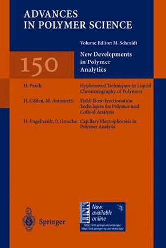 Cover image for New Developments in Polymer Analytics I