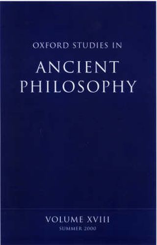 Cover image for Oxford Studies in Ancient Philosophy