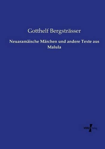 Cover image for Neuaramaische Marchen und andere Texte aus Malula