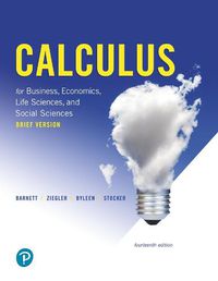 Cover image for Calculus for Business, Economics, Life Sciences, and Social Sciences, Brief Version