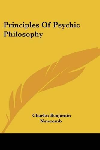 Cover image for Principles of Psychic Philosophy