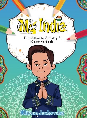 Cover image for My India: The Ultimate Activity and Coloring Book (Boy)