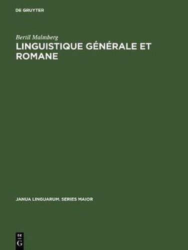 Cover image for Linguistique generale et romane