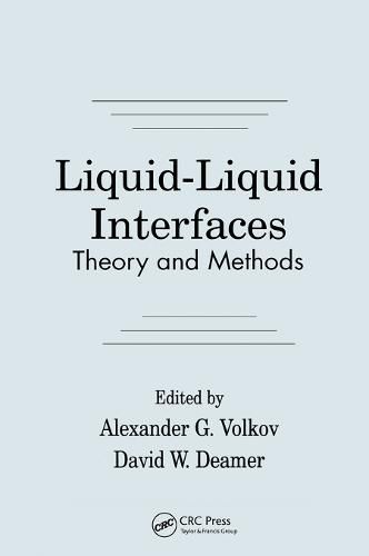 Cover image for Liquid-Liquid InterfacesTheory and Methods: Theory and Methods