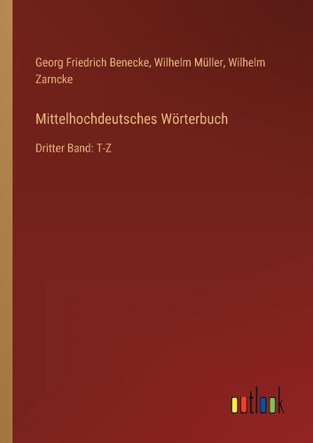 Cover image for Mittelhochdeutsches Woerterbuch