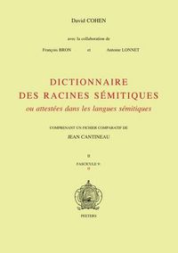 Cover image for Dictionnaire Des Racines Semitiques Ou Attestees Dans Les Langues Semitiques, Fasc. 9