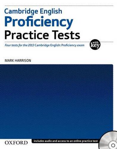 Cover image for Cambridge English: Proficiency (CPE): Practice Tests with Key