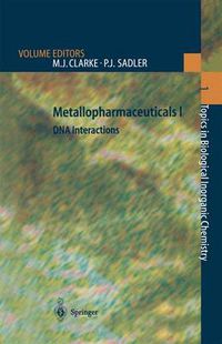 Cover image for Metallopharmaceuticals I: DNA Interactions