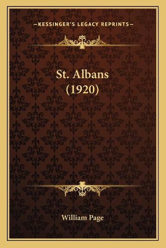 Cover image for St. Albans (1920)