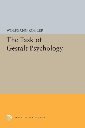 Cover image for The Task of Gestalt Psychology