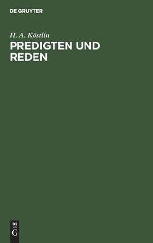 Cover image for Predigten Und Reden