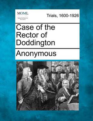 Cover image for Case of the Rector of Doddington