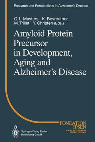 Cover image for Amyloid Protein Precursor in Development, Aging and Alzheimer's Disease