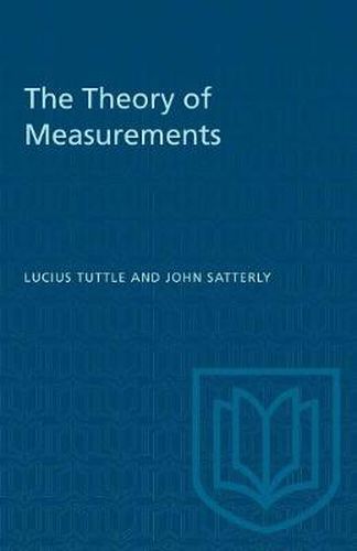 Cover image for The Theory of Measurements