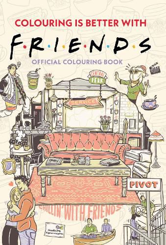 Cover image for Friends: Adult Colouring Book (Warner Bros.)