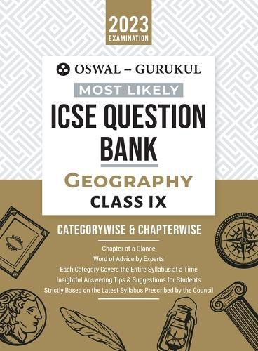 Cover image for Oswal - Gurukul Geography Most Likely Question Bank: ICSE Class 9 For 2023 Exam