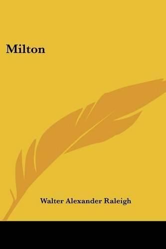 Cover image for Milton