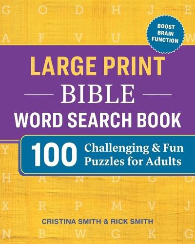 Cover image for Large Print Bible Word Search Book: 100 Challenging and Fun Puzzles for Adults